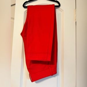 JCREW Ankle Length Red Slacks